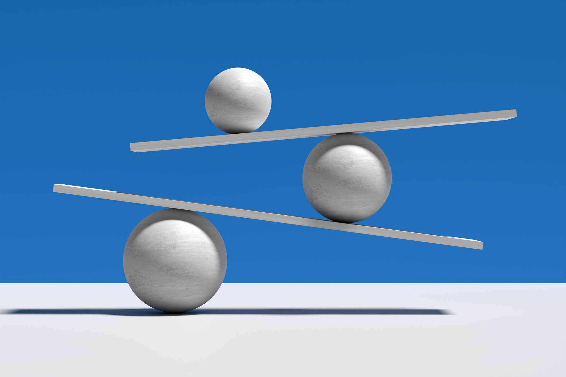 Balance, equilibrium and stability in a risky environment concepts.